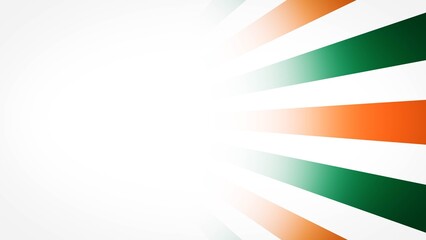 Indian Flag Color Stripes Background with Copy Space