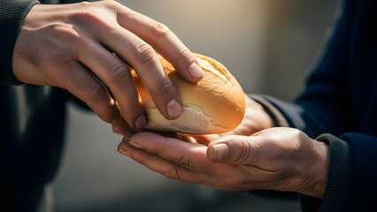 Close-up of Volunteer Hand in Blue Glove Collecting Plastic Bottle and Debris from Shoreline
