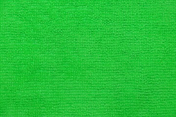 Green microfiber cloth fabric pattern background
