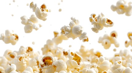 popcorn falling in super slow motion