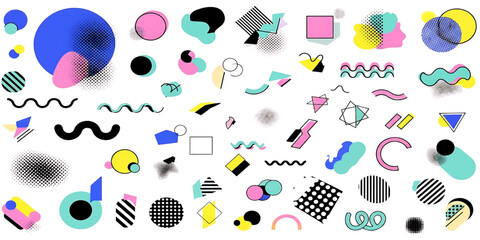 Colorful music notes seamless vector pattern illustration set design