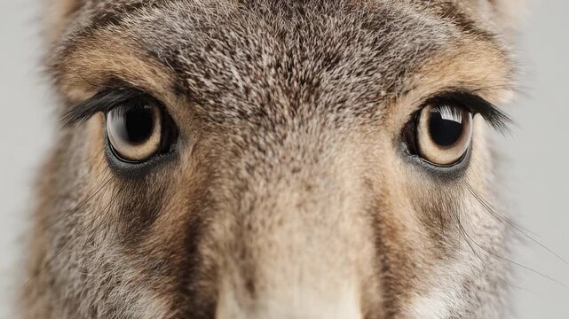 Soft closeup of deers gentle eyes and fur highlighting wildlife innocence sensitivity and quiet forest connection to nature