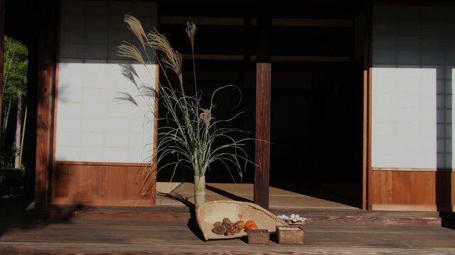 古民家の十五夜