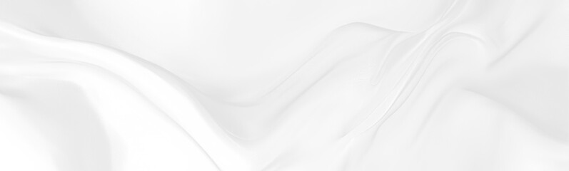 Shimmering silver satin with smooth glossy surface and flowing curves. Perfect for luxury banners, fashion, or elegant textile projects. Light plays highlight soft texture. PNG