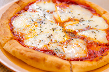 美味しそうなマルゲリータピザ