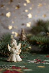 Christmas angel figurine ornament