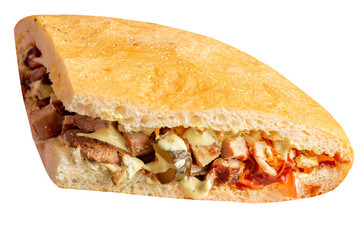 Dener with meat and vegetables