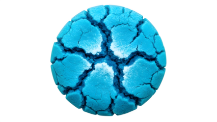 Blue Sugar Cookie, isolated on transparent background