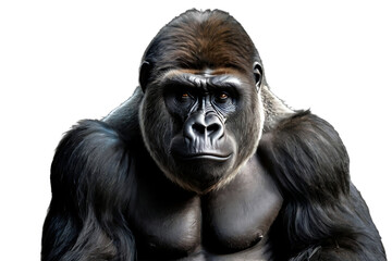 Gorilla Isolated White Background,Transparent PNG