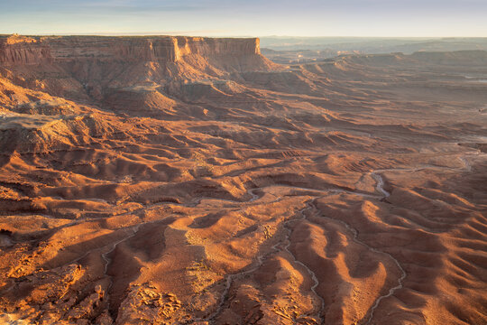 Green River Overlook on Island in the Sky Mesa in Canyonlands National Park is located at an elevation of 6,000 feet. Near the town of Moab, Utah.