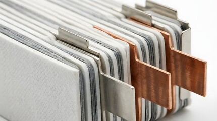 Stacked Battery Cells Macro