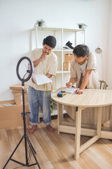 Young Entrepreneurs Collaborate on Business Strategy