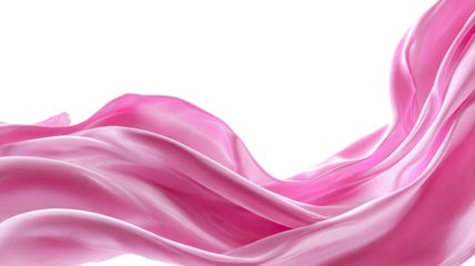 Elegant, flowing pink and purple silk fabric texture with a soft, smooth wave design and luxurious satin finish backdrop
