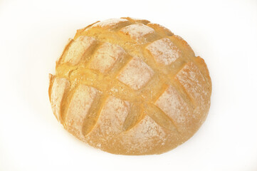 bread on white background