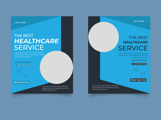 Medical healthcare social media post template