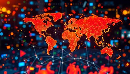 Global business network, digital marketing, creative solutions, tech support,  teamwork,  internet