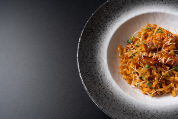 Korean Rose Sauce Fusilli with Bacon