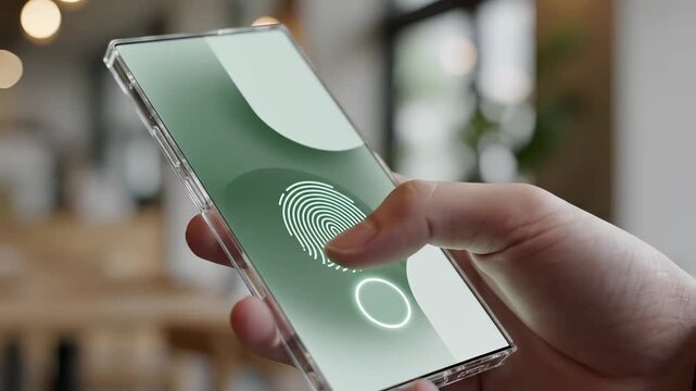 Finger touching checkmark on smartphone screen with circular option button below. Mobile interface for decision making, approval selection and digital voting through touchscreen interaction for survey