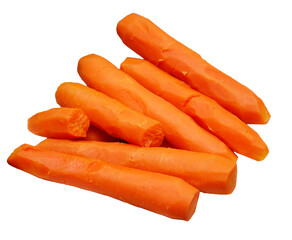 A pile of carrot sticks