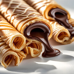 Crunchy cookies baked with aromatic poppy seeds rustic homemade snack isolated on clean background for bakery branding food photography concept