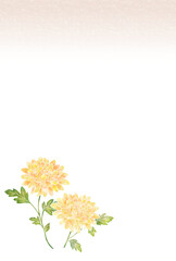 喪中はがき〈キク〉　A-4