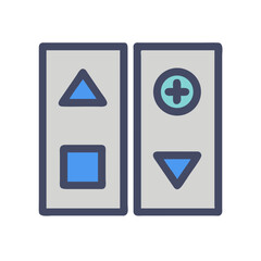 Lift buttons symbol icon