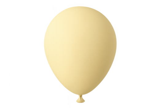 Yellow party balloon floating celebrating festive occasions