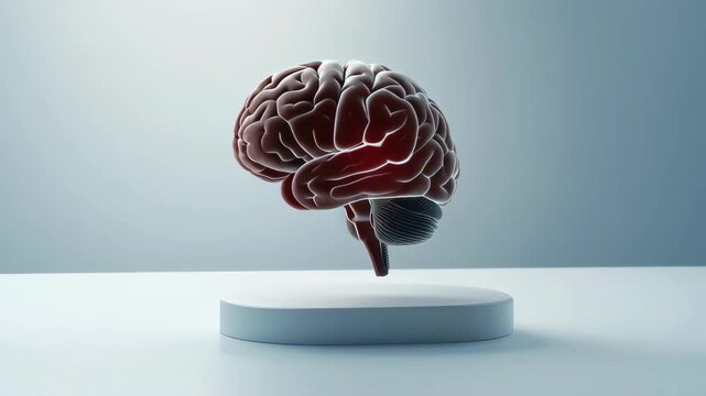 3d rendered illustration of the human brain on a white background