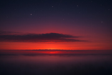 Fototapeta premium sunset over the sea