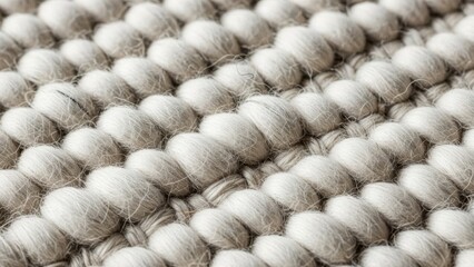Soft natural fiber textile with spherical woven texture
