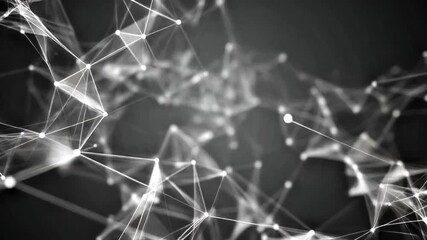 Abstract technology, innovations, business and finance background. Digital connections concept of lines and dots plexus background. White geometric background forming a network connection structure. - Powered by Adobe