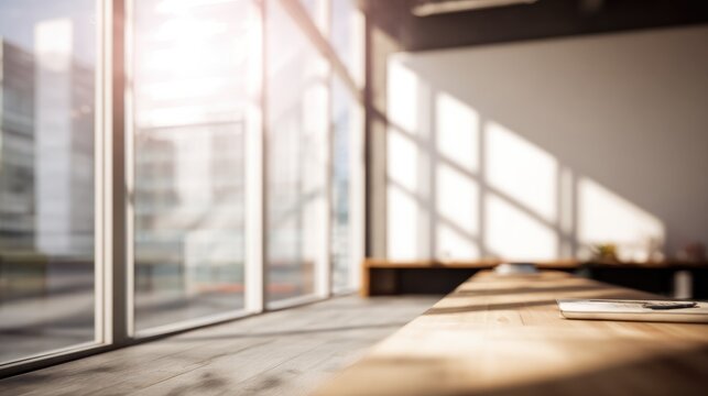 libertarian. Modern office interior with clean lines and natural ambient light. real-estate listings, architecture portfolios, designed for architectural facade and classical detail presentations.