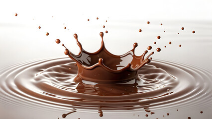 Indulge in the rich, decadent allure of a chocolate splash, perfect for confectionery ads, dessert promotions, and sweet treat content creation.