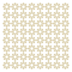 Geometric pattern with floral and square motifs