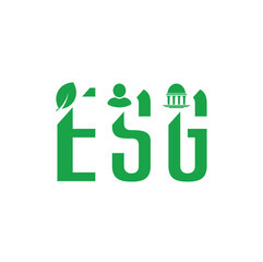 esg icon on white background