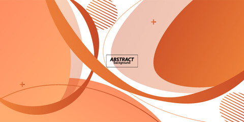 Modern abstract liquid orange background. Dynamic textured geometric element design. Trendy liquid background banner. eps10