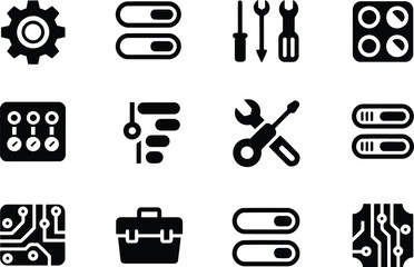 Technical Tools and Settings Icons