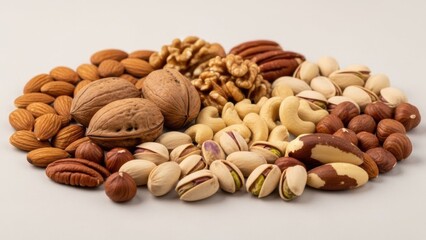Assorted Mix of Healthy Delicious Whole and Shelled Nuts