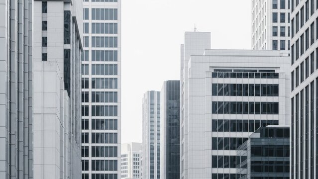 Modern Urban Landscape Tall Buildings Cityscape Architecture