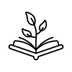 Take your hands on this amazing outline icon of ecology book