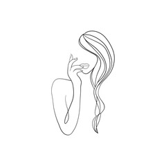 silhouette of a woman