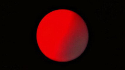 Abstract animated 3d red sphere made of shining particles and glowing energy rays on dark background.  Particle energy sphere in the Universe. 4k. Seamless loop.  Technology, science, programming, ai. - Powered by Adobe