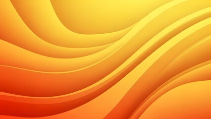 Abstract yellow and orange wavy background with soft shadows and highlights