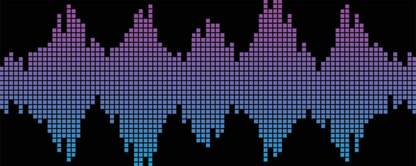 Colorful sound wave. Voice, audio energy concept, background