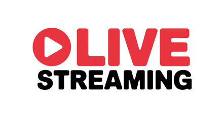 The YouTube logo with the words "LIVE STREAMING" below it, indicating a live broadcast is in progress.