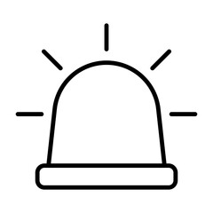 siren icon vector design template simple and modern