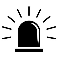 siren icon vector design template simple and modern