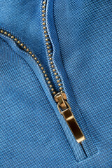 Unzipped blue fabric © Tarzhanova