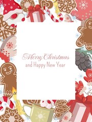 Christmas greeting card design