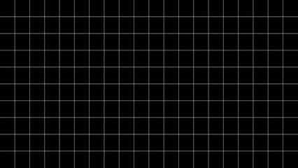 black and white grid background. black background with white grid lines
